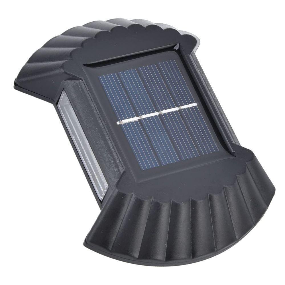 Luminaria Solar Parede Led Arandela Spot Balizador Resistente 4 Und Enfeite Jardim Quintal - 4
