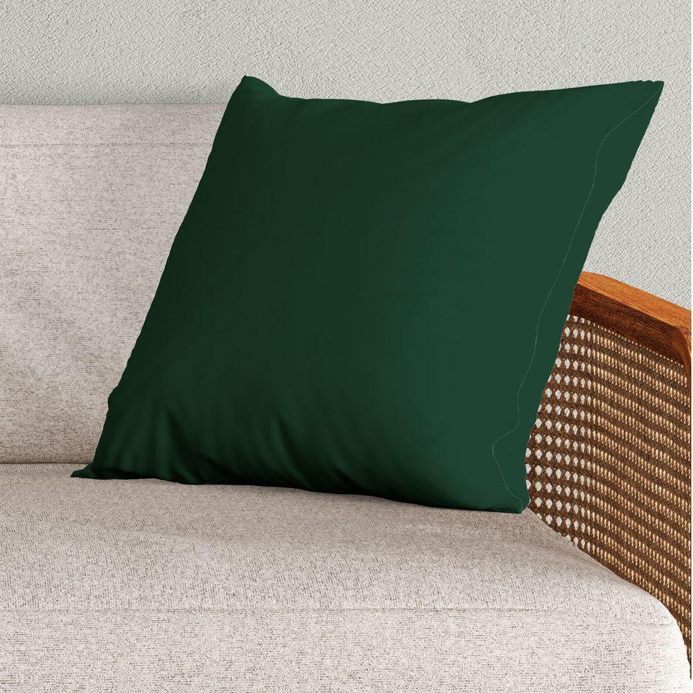 Kit Trio De Almofadas Cheias Estampadas Em Veludo Suede 45cm X 45cm Enchimento Em Refil Silicone - Decoração Para Sala Cor Verde - 2