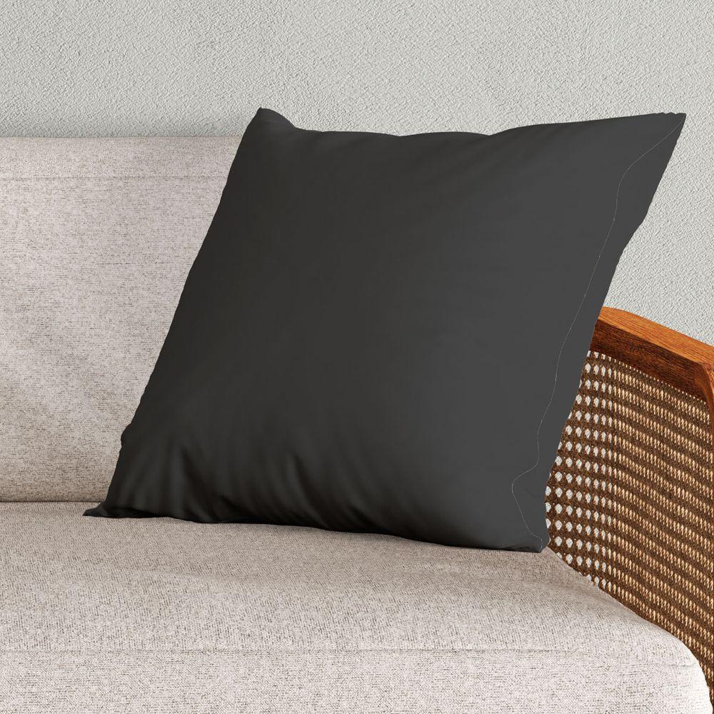 Kit Trio De Almofadas Cheias Estampadas Em Veludo Suede 45cm X 45cm Enchimento Em Refil Silicone - Decoração Para Sala Cor Cinza - 3