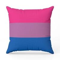 Almofada Avulsa Cheia Estampada Bandeiras Lgbt Cores 45cm X 45cm Com Refil Cor Bissexual - 1