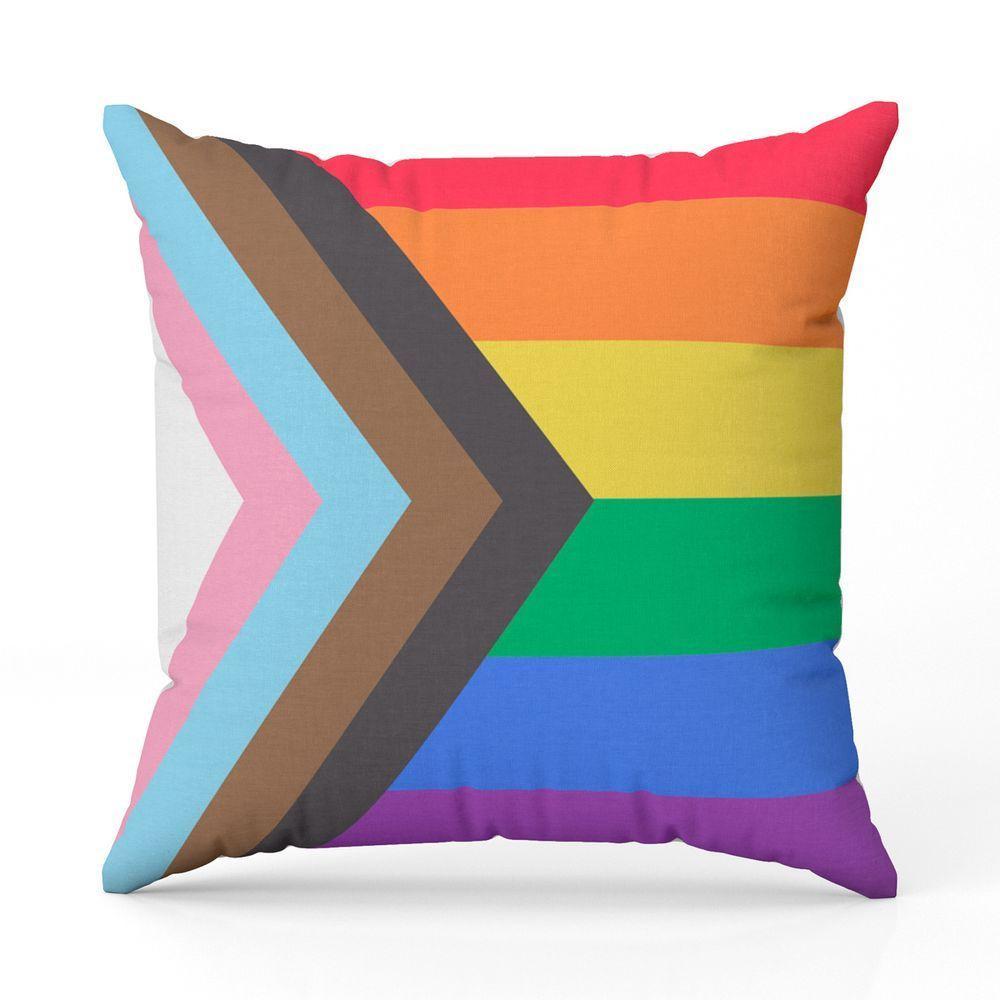 Almofada Avulsa Cheia Estampada Bandeiras Lgbt Cores 45cm X 45cm Com Refil Cor Lgbtqia - 1