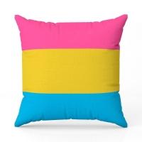 Almofada Avulsa Cheia Estampada Bandeiras Lgbt Cores 45cm X 45cm Com Refil Cor Pansexual - 2