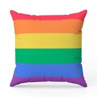 Almofada Avulsa Cheia Estampada Bandeiras Lgbt Cores 45cm X 45cm Com Refil Cor Lgbt - 1