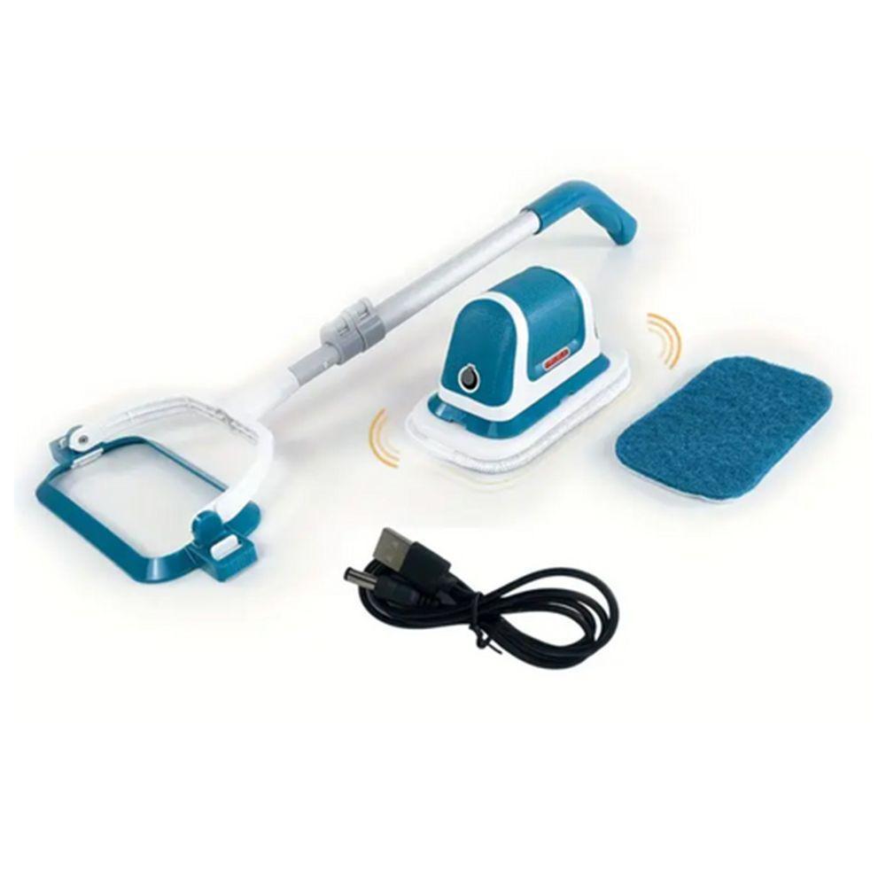 Escova Limpeza 2 Em 1 Eletrica Sem Fio Retratil Esfrega Poli Limpa Vidros Janelas Chao - 1
