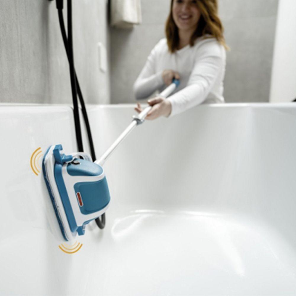 Escova Limpeza 2 Em 1 Eletrica Sem Fio Retratil Esfrega Poli Limpa Vidros Janelas Chao - 4