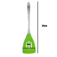 Utensilio De Cozinha Kit 3 Peças Espatula Escumadeira Colher Massa Arroz Receita Refeiçao Silicone - 5