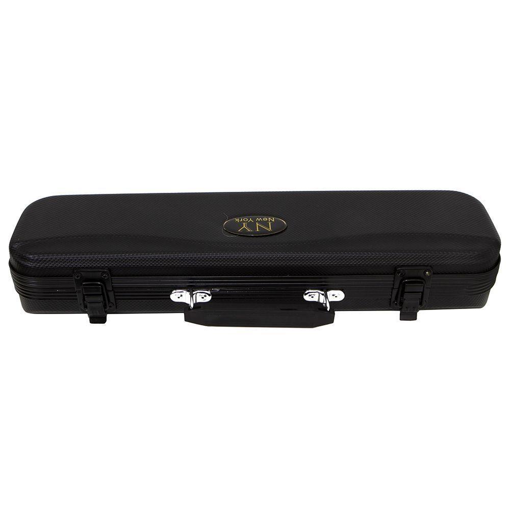 Flauta Transversal Fl 200Es Prateada Com Case New York - 3