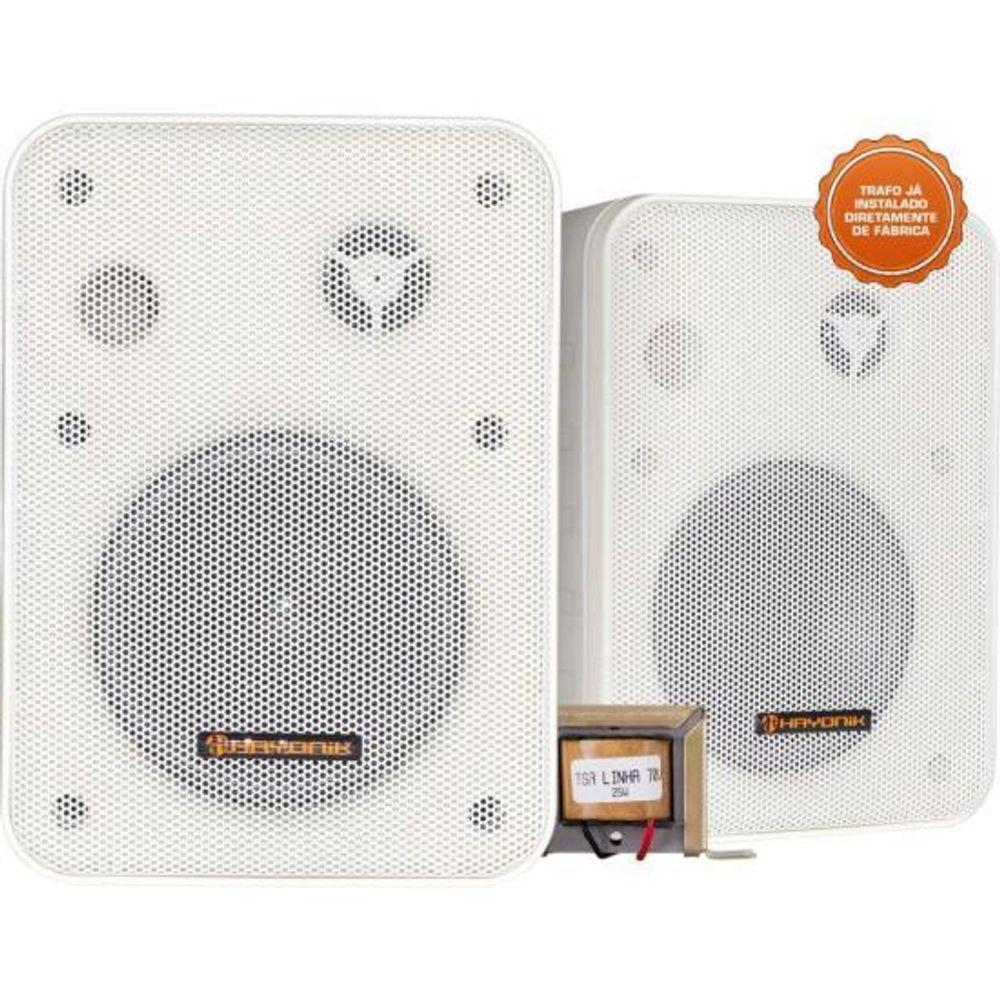 Caixa Acústica Com Trafo 70v(25w) Ambience Line Msb60nc Branca Hayonik - Par / 2 [f003] - 3