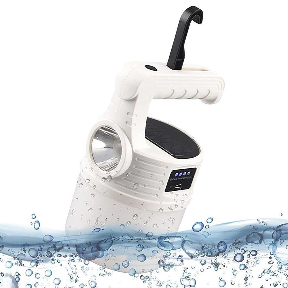 Luminaria Solar Lanterna Duplo Led 2 Em 1 Gancho Pendurar Camping A Prova De Agua Portatil - 1