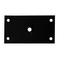 Kit 4 Chapinhas Reta Fixação Pés Palito Rosca 5/16 Preto - 3