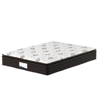 Colchão Casal Molas Ensacadas Granville Pillow Top 138x188cm Marrom Branco Probel