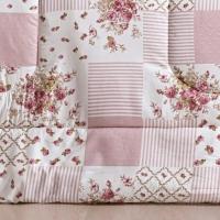 Kit Edredom Dupla Face Super King Bouti 03 Peças - Rosa Matura
