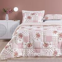 Kit Edredom Dupla Face Super King Bouti 03 Peças - Rosa Matura - 5