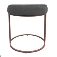 Puff Love Suede Base Cobre D\'rossi Cor Grafite - 2