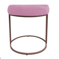 Puff Love Suede Base Cobre D\'rossi Cor Rosa Bebê - 5