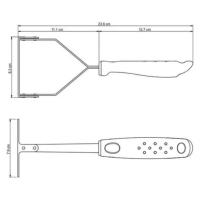 Jogo De Panela Pressão Antiaderente 4,5l Grafite Com Amassador Inox E Concha Tramontina - 6