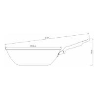 Panela Wok Loreto Em Alumínio Antiaderente Starflon Grafite 3,6l Com Espumadeira Tramontina - 7