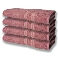 4 Toalhas Super Felpudas Grande E Grossa Algodão 80x150 Itália Soft Beka - Rosê Rosê - 1