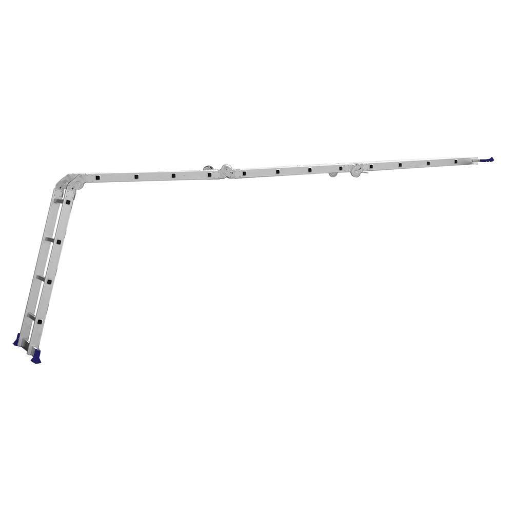 Escada Articulada 16 Degraus 4x4 Em Alumínio Mor - 7