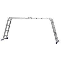 Escada Articulada 16 Degraus 4x4 Em Alumínio Mor - 6