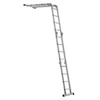 Escada Articulada 16 Degraus 4x4 Em Alumínio Mor - 10