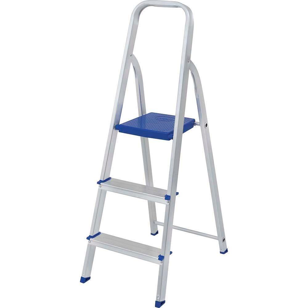 Escada De Alumínio 3 Degraus Tesoura Capacidade 120 Kg Mor - 5
