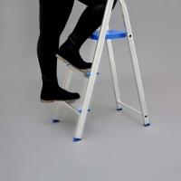 Escada De Alumínio 3 Degraus Tesoura Capacidade 120 Kg Mor - 6