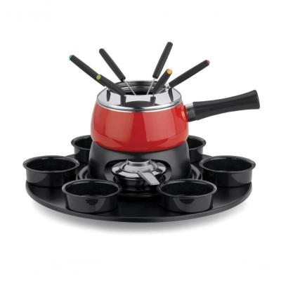 Aparelho De Fondue Base Giratória Cervinia Carroussel 18 Pçs