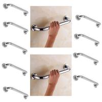 Alça Barra Apoio 30cm Segurança Kit 10 Uni Idoso Suporte Cadeirante Deficiente Banheiro Parede Box - 2