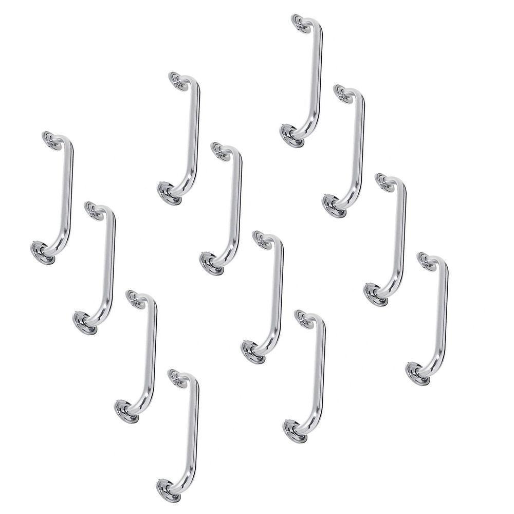 Alça De Apoio Barra Inox 50cm Kit 12 Unidades Idoso Cadeirante Deficiente Acessibilidade Banheiro - 1