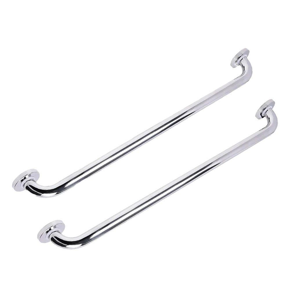 Alça Barra De Apoio Aço Inox Kit 2 Uni Suporte 70cm Box Banheiro Acessibilidade Gestante Idoso - 1