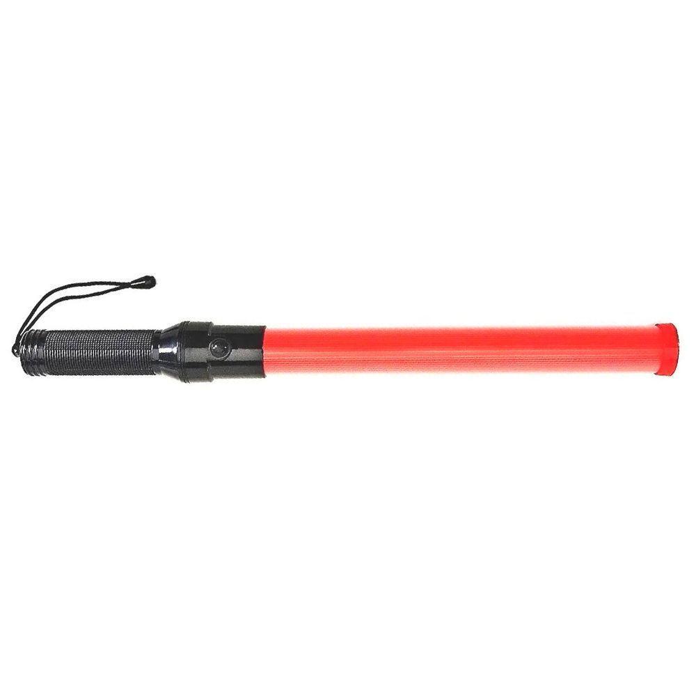 Bastao Sinalizador Grande Fluorescente Kit 30 Uni Luz Led Transito Manobra Engarrafamento Baliza - 3