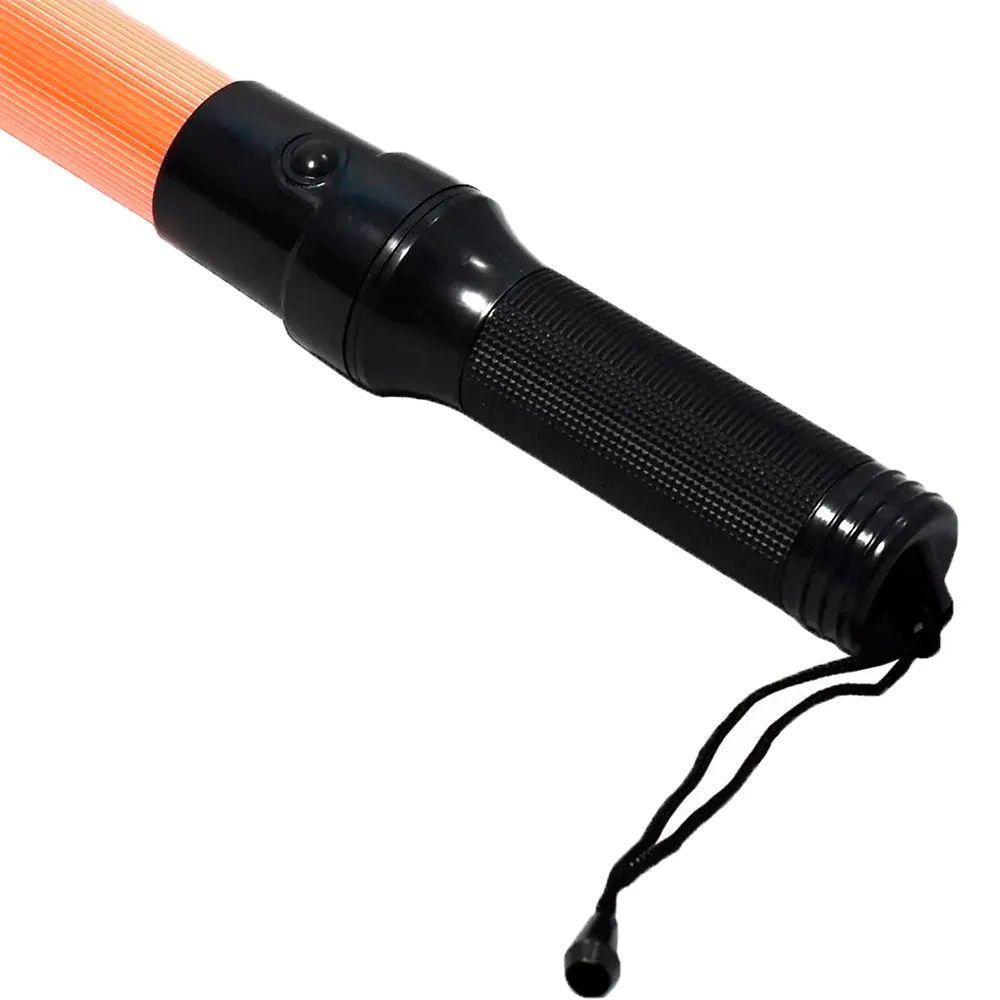 Bastao Sinalizador Luz Grande Fluorescente Kit 10 Uni Lanterna Sinal Emergencia Transito Manobra - 2