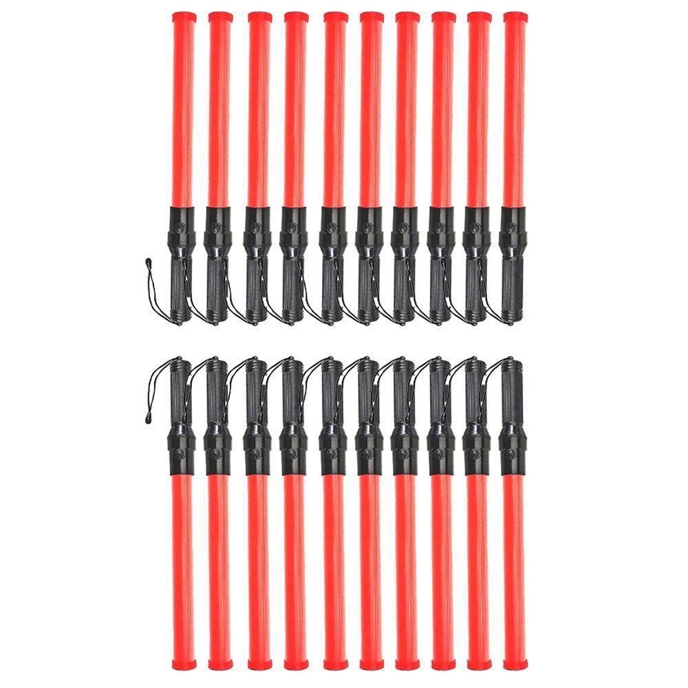 Bastao Sinalizador Kit 20 Uni Fluorescente Transito Manobrista Engarrafamento Iluminaçao Estrada Rua - 1