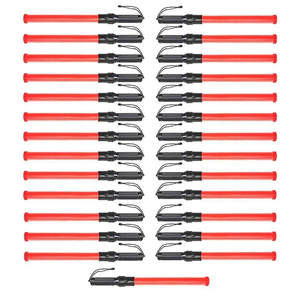 Bastao Sinalizador Kit 25 Unidades Fluorescente Transito Manobrista Engarrafamento Iluminaçao - 1