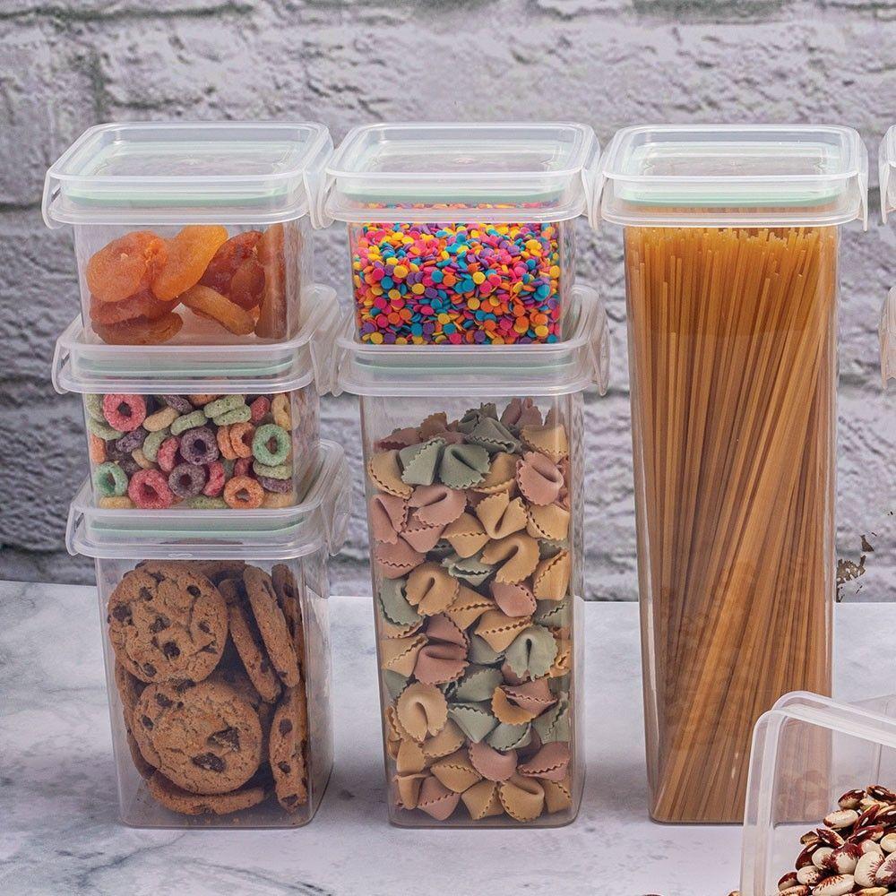 Porta Mantimento Hermético Trava Mais Retangular 1,9l- Plasútil - 2