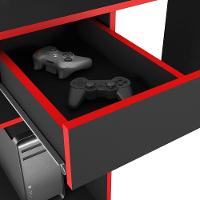 Mesa Gamer - Abx Preto-vermelho - 3