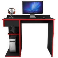 Mesa Gamer - Abx Preto-vermelho