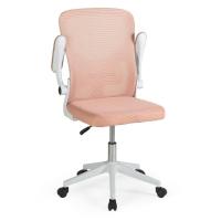 Kit 2 Cadeiras De Escritório Giratória Mônaco Com Relax E Regulagem De Altura - Rosa - 3