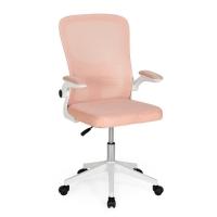 Kit 2 Cadeiras De Escritório Giratória Mônaco Com Relax E Regulagem De Altura - Rosa - 6