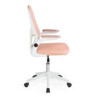 Kit 2 Cadeiras De Escritório Giratória Mônaco Com Relax E Regulagem De Altura - Rosa - 9