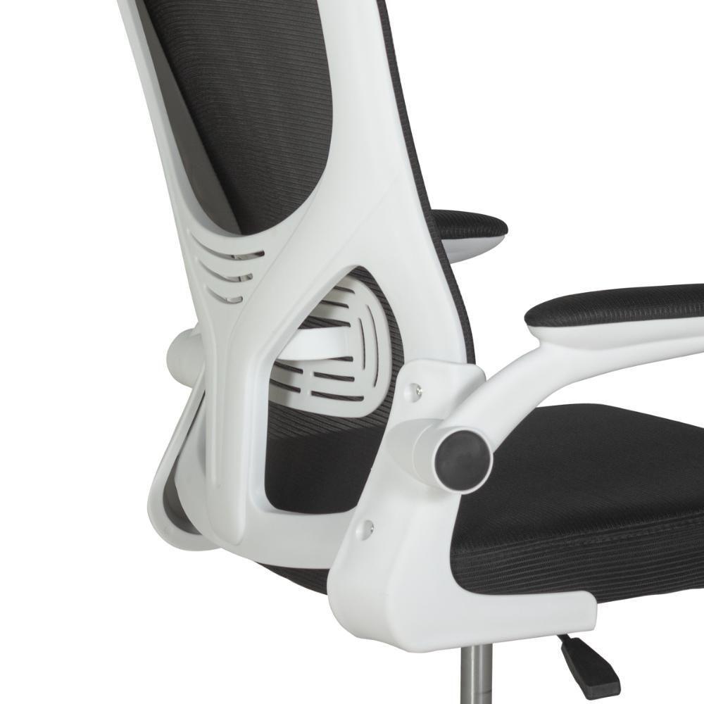 Kit 2 Cadeiras De Escritório Giratória Mônaco Com Relax E Regulagem De Altura - Preto - 5