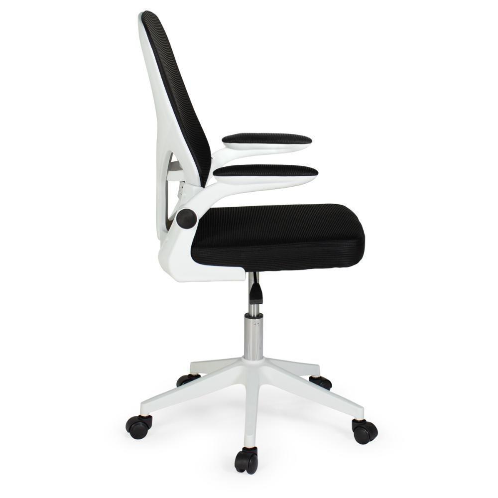 Kit 2 Cadeiras De Escritório Giratória Mônaco Com Relax E Regulagem De Altura - Preto - 9