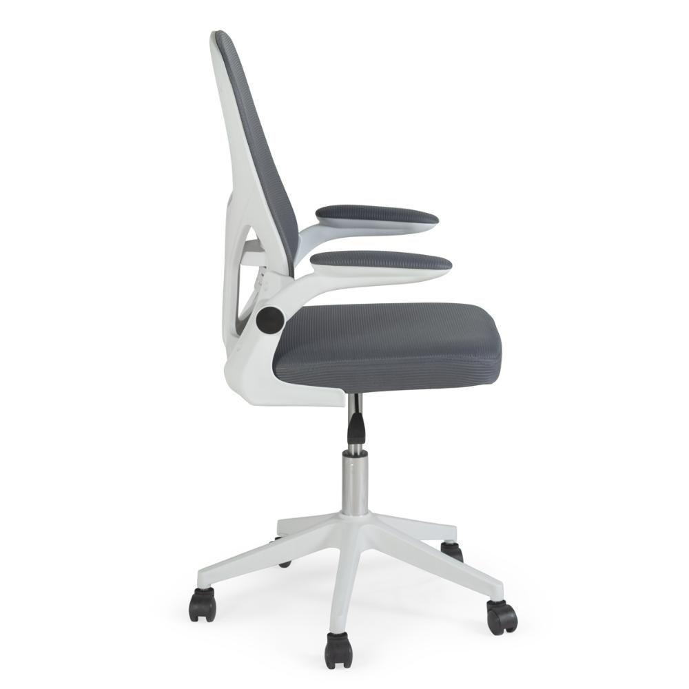 Kit 2 Cadeiras De Escritório Giratória Mônaco Com Relax E Regulagem De Altura - Cinza - 6