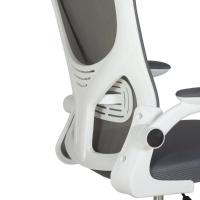 Kit 2 Cadeiras De Escritório Giratória Mônaco Com Relax E Regulagem De Altura - Cinza - 3