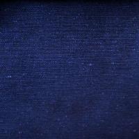 Poltrona Pandora Linho Azul Com Capitonê E Base Giratória Madeira - 2