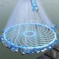 Rede Tarrafa Chinesa Disco 4 Metros Pescaria Pesca Peixe Malha 5 Multifilamento Mar Resistente - 5