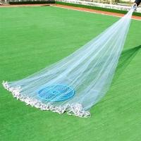 Rede Tarrafa Chinesa Disco 4 Metros Pescaria Pesca Peixe Malha 5 Multifilamento Mar Resistente - 9