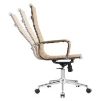 Kit 2 Cadeiras Giratória Alta Office Manhattan Esteirinha Fratini Revestida Em (pu) Fendi Base