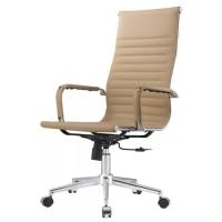 Kit 2 Cadeiras Giratória Alta Office Manhattan Esteirinha Fratini Revestida Em (pu) Fendi Base - 5